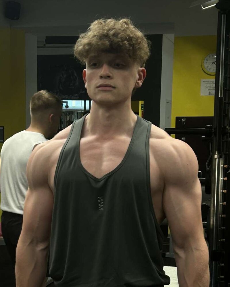 Florian Ruprecht beim Krafttraining
