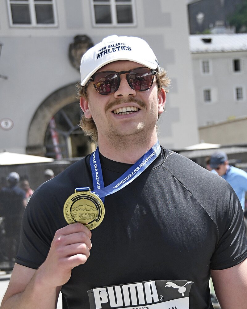 Florian Ruprecht nach seinem ersten Marathon